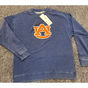 Auburn Sweatshirt Mens M Blue NCAA Football Acid Wash chicka-d NEW‎